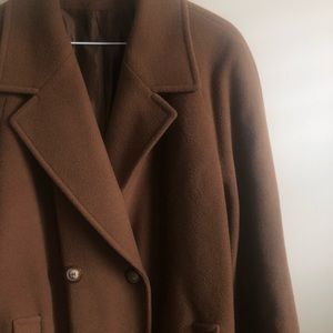 Pura Lana Vergine Woolmark Long Italian Wool Coat Size 18 Read Description